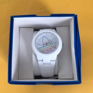 Adidas Aberdeen white dial wrist watch